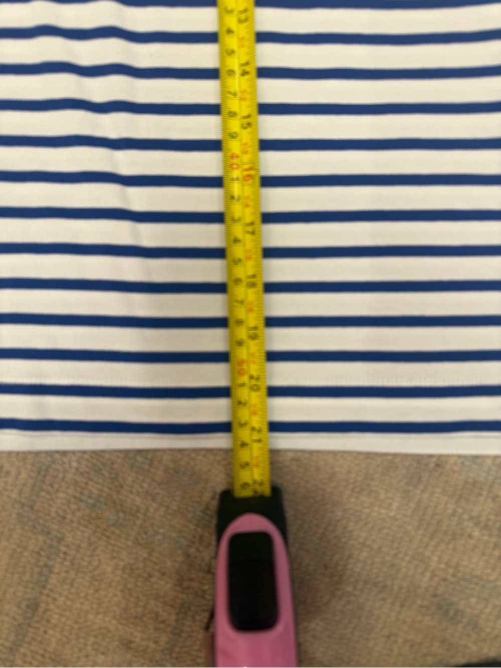 pistola White and Blue Striped Boxy Tee - Picture 4 of 8